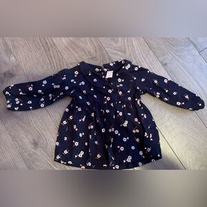 Joe Fresh Navy Blue Floral Long Sleeve Toddler Top